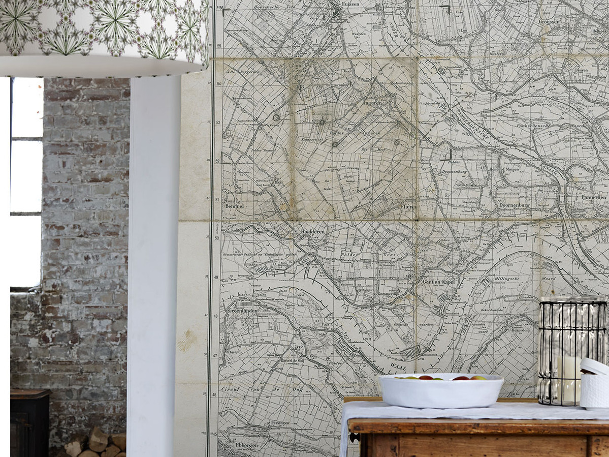 'Huissen' Mural from the Vintage Maps Collection