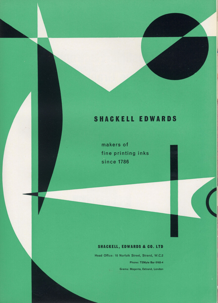 Penrose Annual 1961 Shackell Edwards Poster