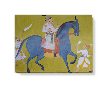 'Marahaja Pratap Singh of Sewar Riding' Canvas Wall Art