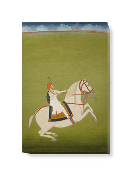 'Painting - Mounted Rajput' Canvas Wall Art