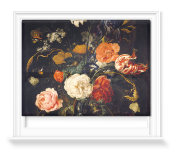 'De Heem Floral Bouquet Painting' Roller Blind