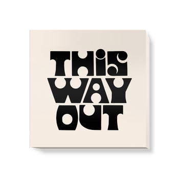 'This Way Out' Canvas Wall Art