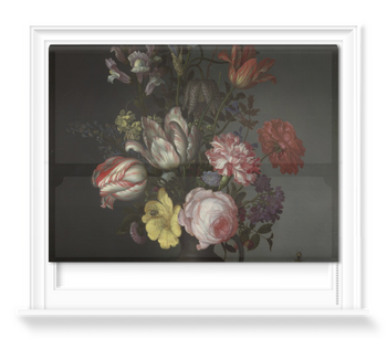 'Flowers in a Vase with Shells and Insects' Roller Blind