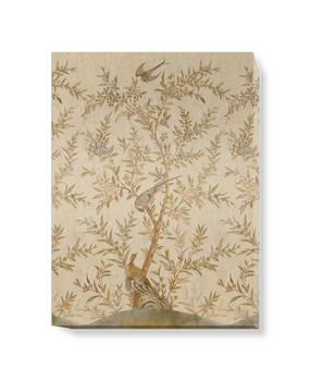 'Wotton-Under-Edge Chinoiserie Parchment' Canvas wall art