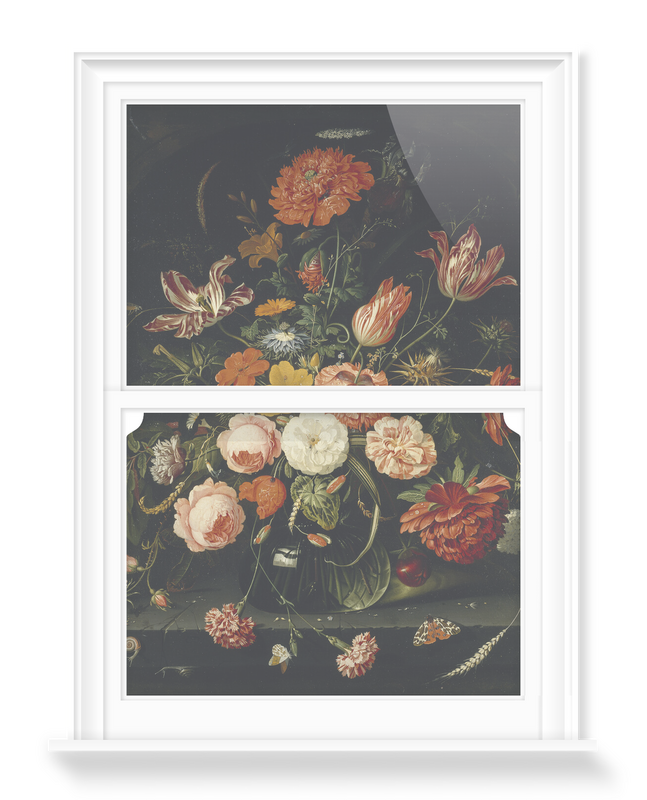 'A Vase of Flowers Including Tulips' Decorative Window Films