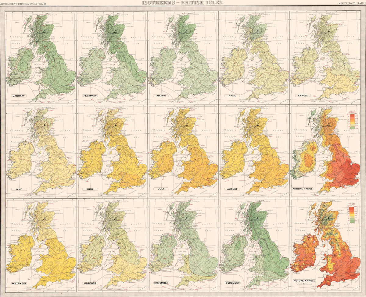 Isotherms - British Isles
