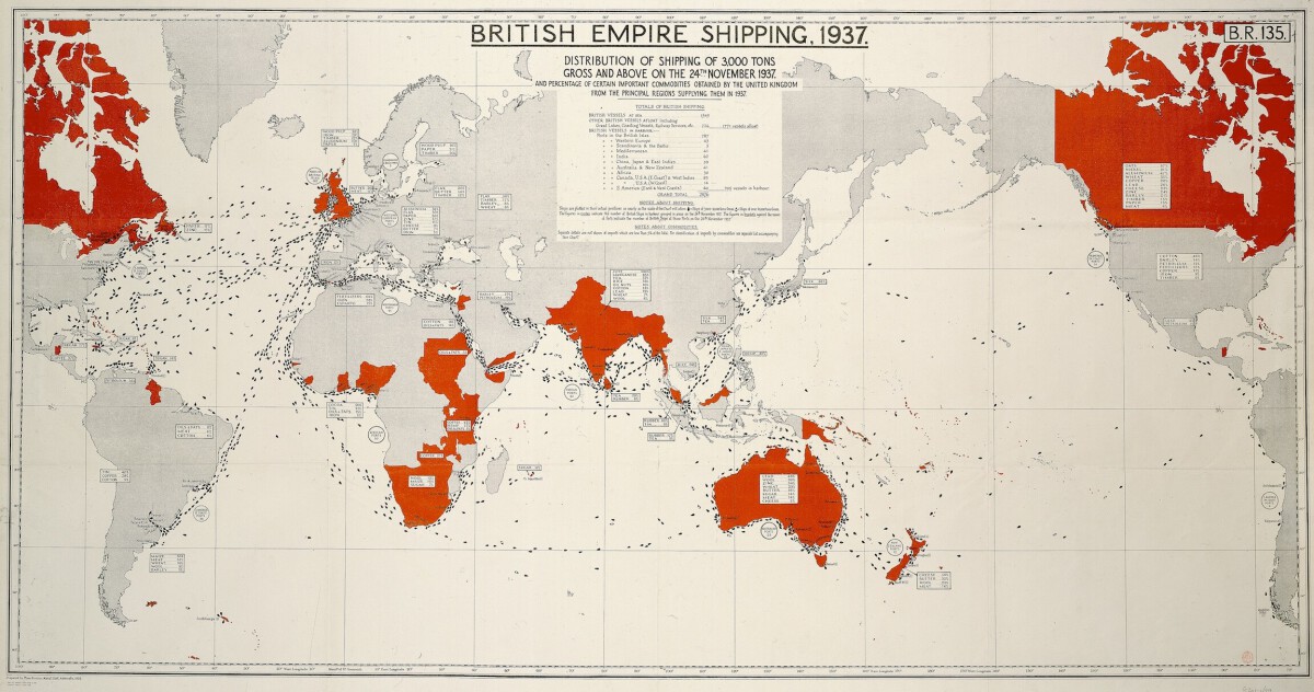 British Empire Shipping Map