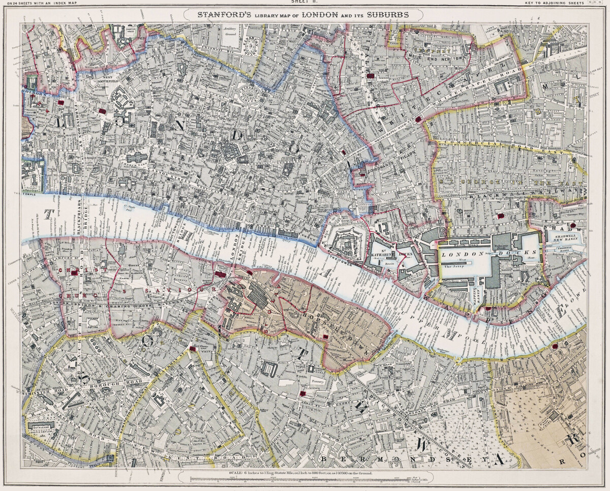 Stanford's Library Map of London