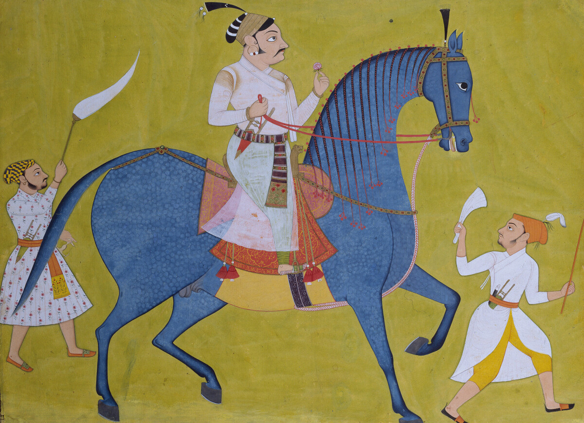 Marahaja Pratap Singh of Sewar Riding
