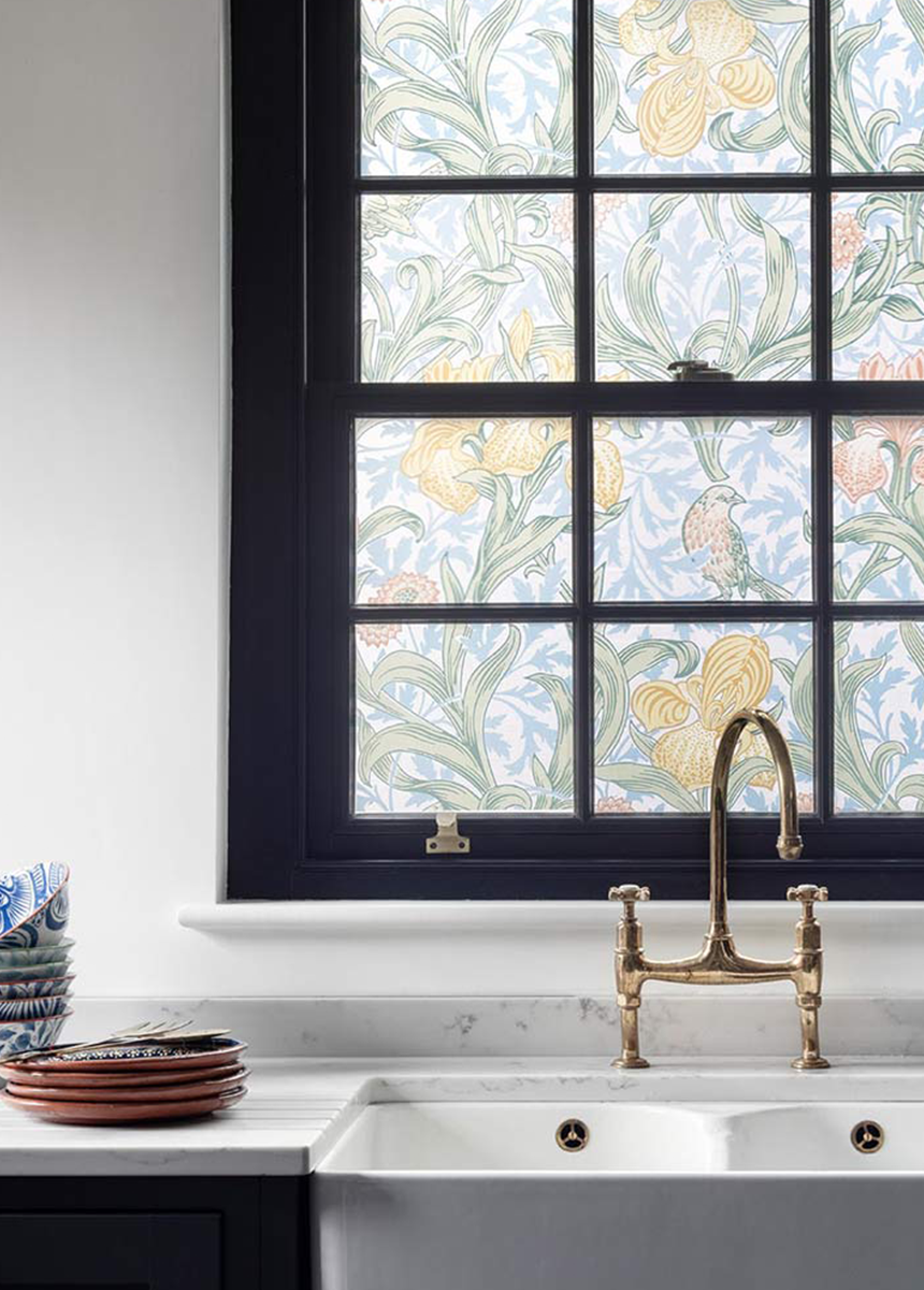 'Iris (blue)' Decorative Window Film