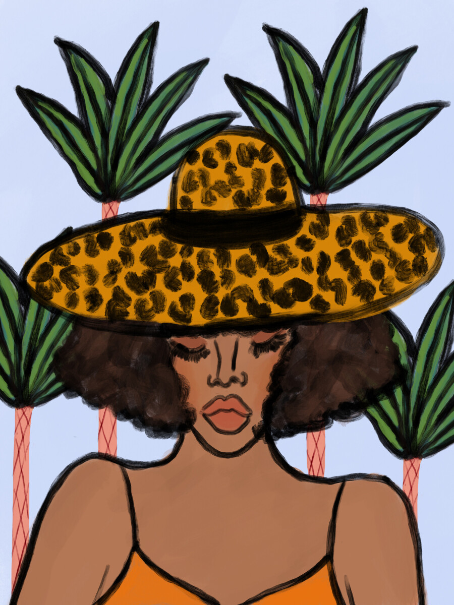 Leopard Hat Girl