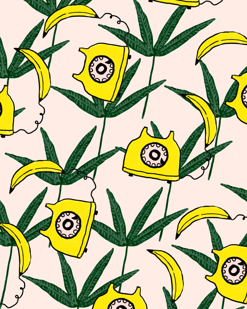 Banana Phone' Wallpaper Murals Banana Phone' Wallpaper Murals