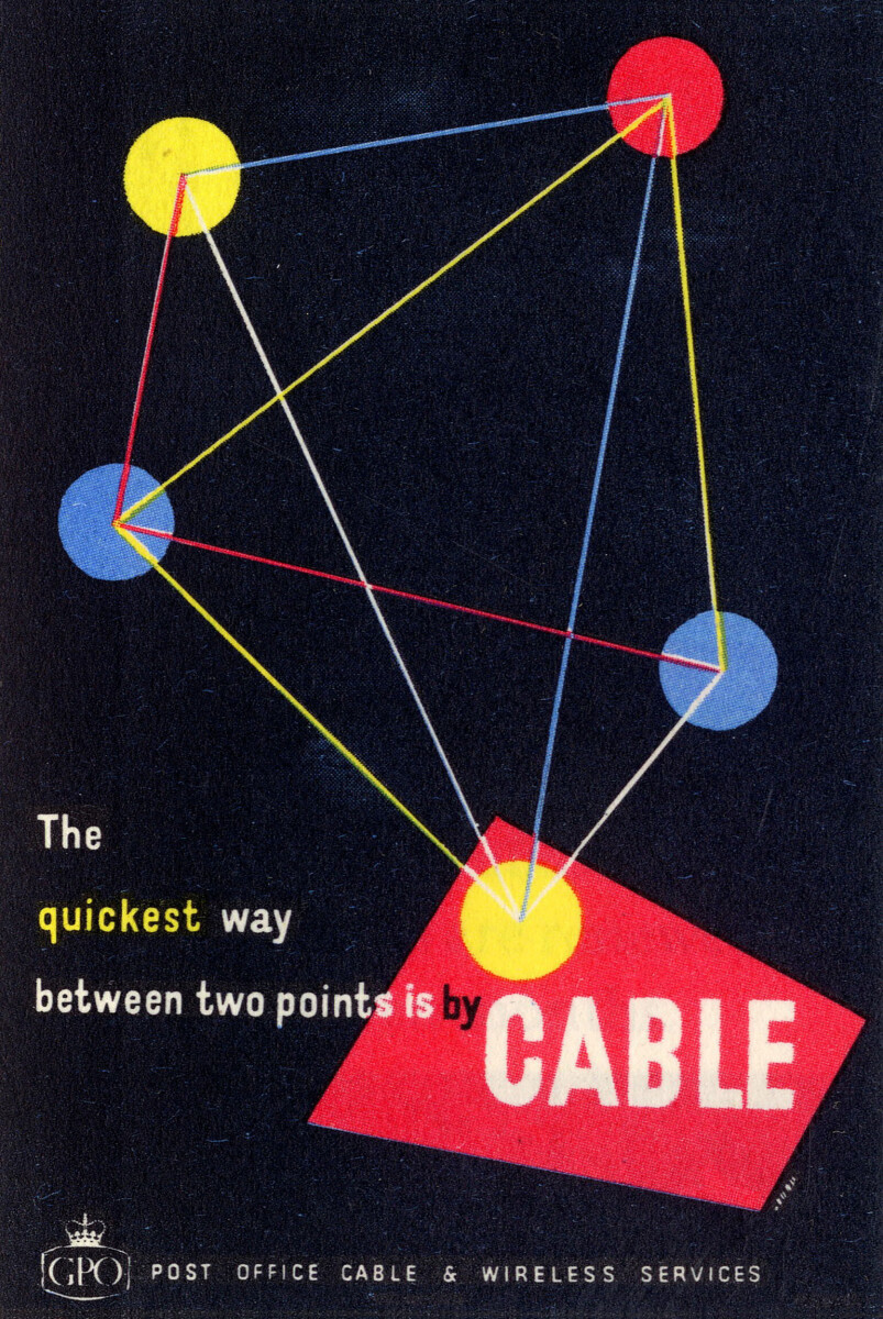 Penrose Annual 1956 Cable Poster Illustration