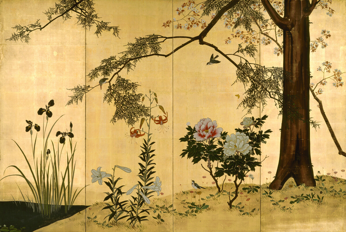 Bird and Flowers of the Four Seasons Screens 5-8