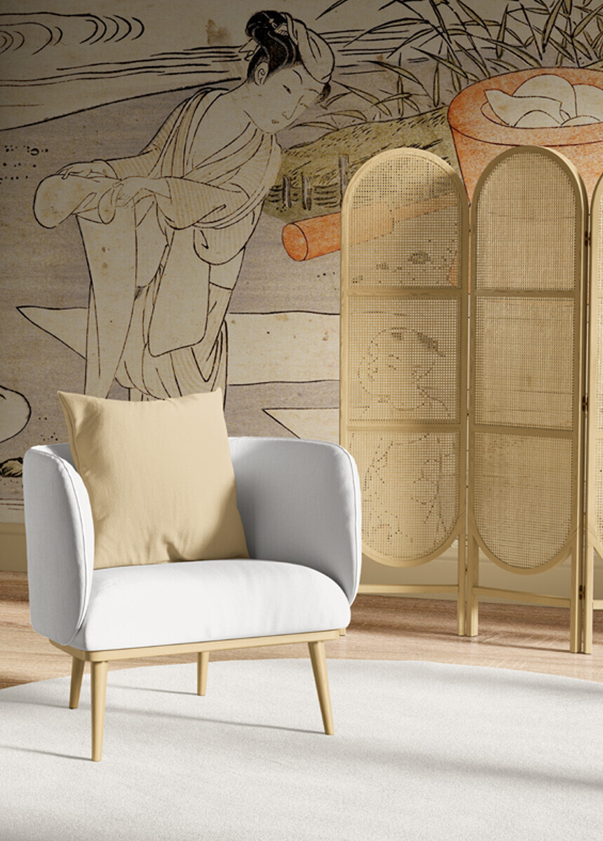 An invitation to a beautiful park - Bathroom wallpaper mural - Photo  wallpapers | Demural®