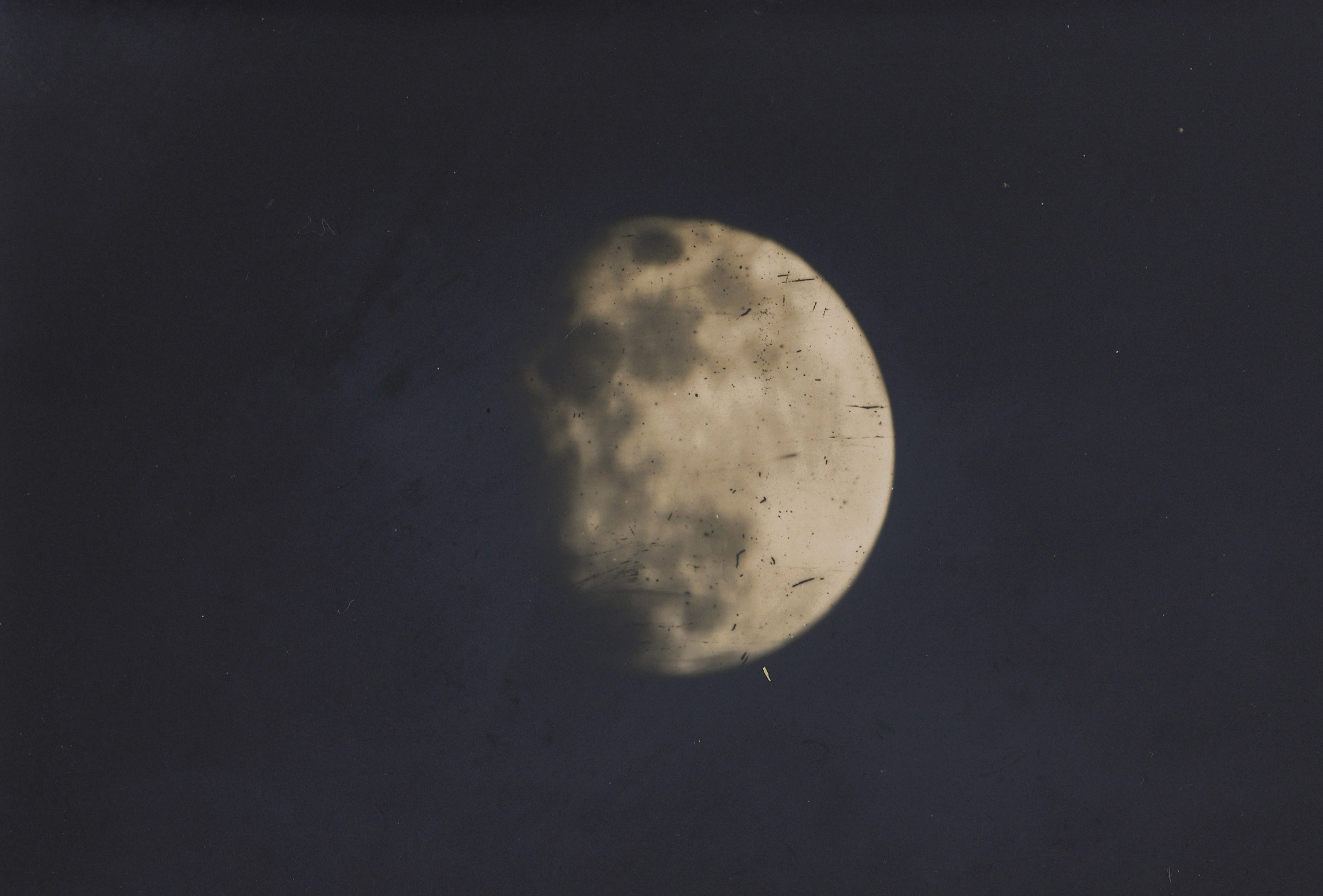 19th century photograph of the Moon