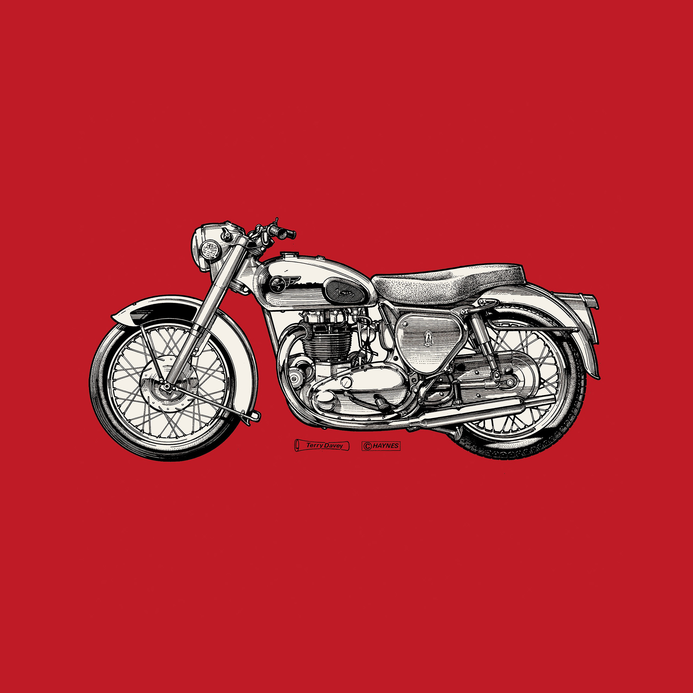 Deep Red Motorcycle' Wallpaper Mural | SurfaceView