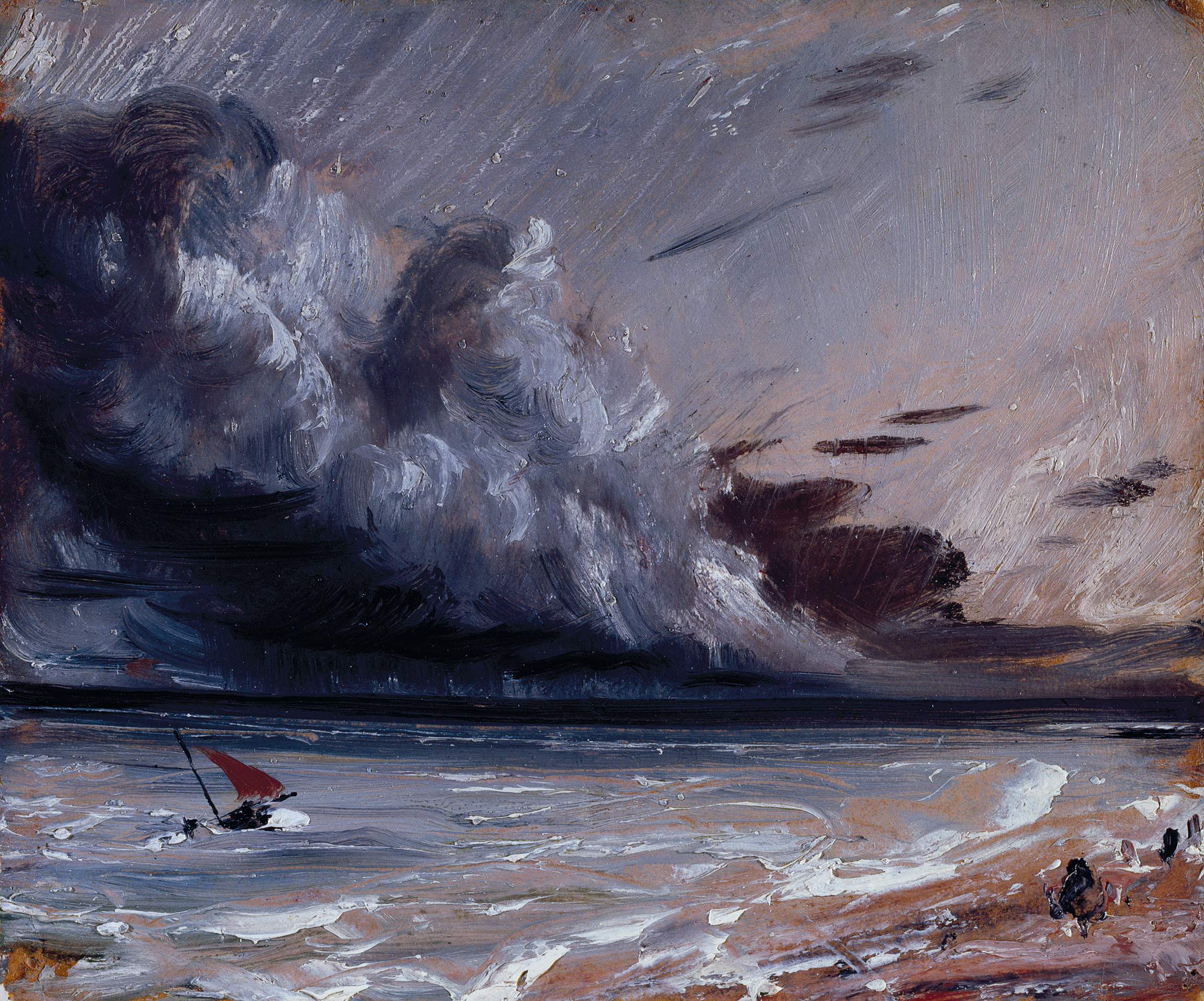 Coast Scene with Stormy Sea