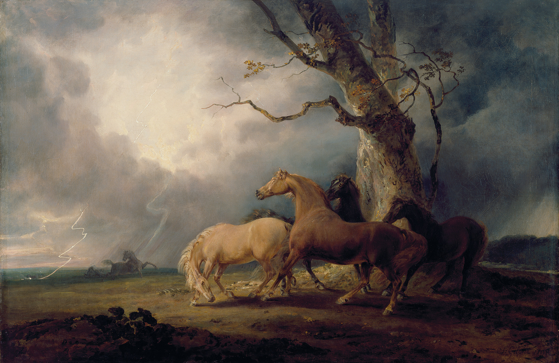 Horses in a Thunderstorm