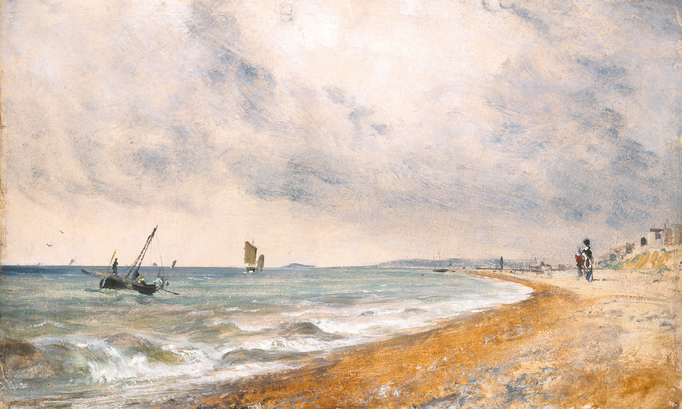 Hove Beach, with Fishing Boats