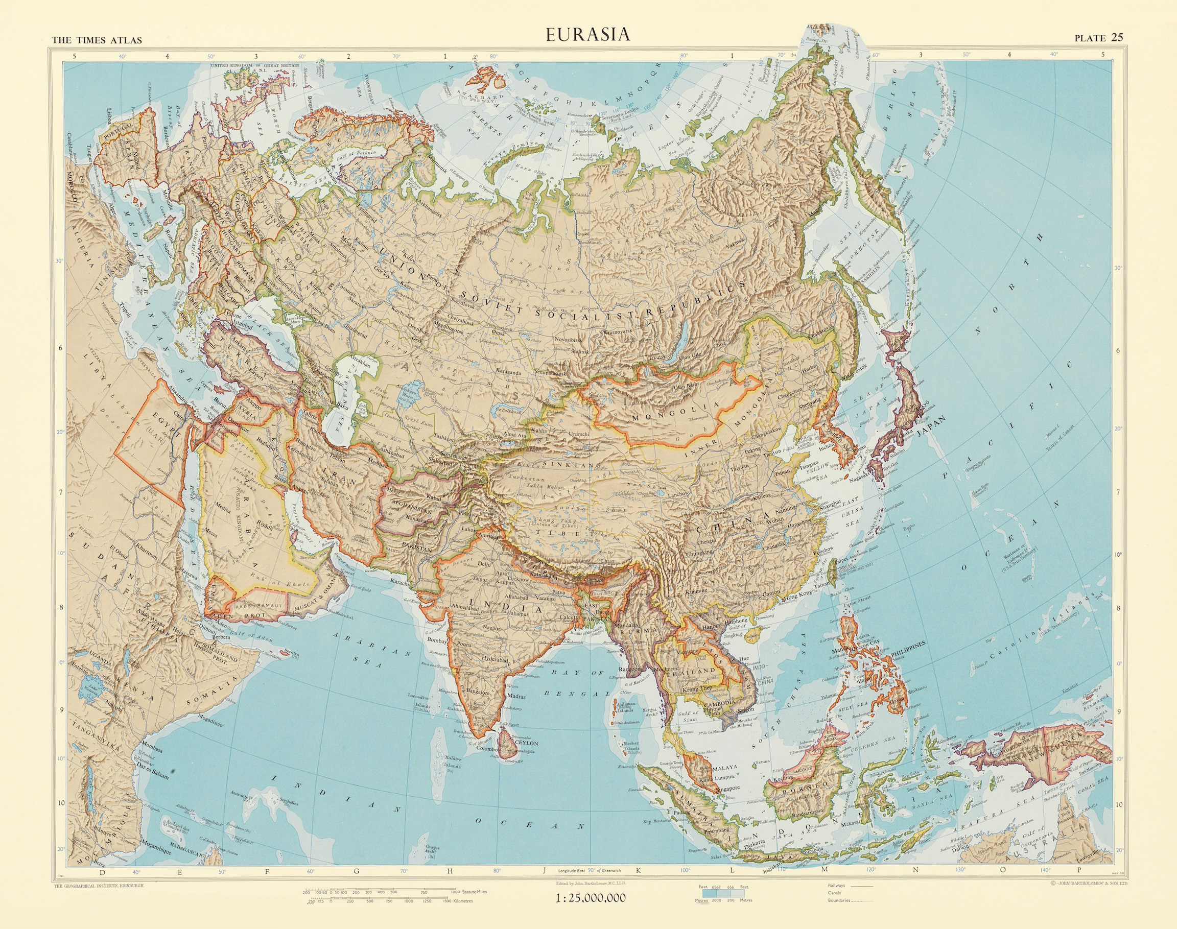 Eurasia Map Scale