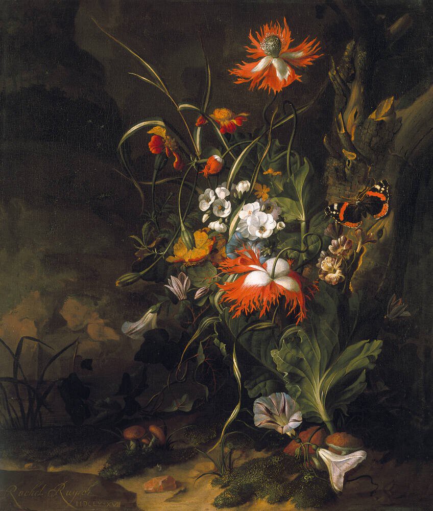 A 'Forest Floor' Still Life of Flowers