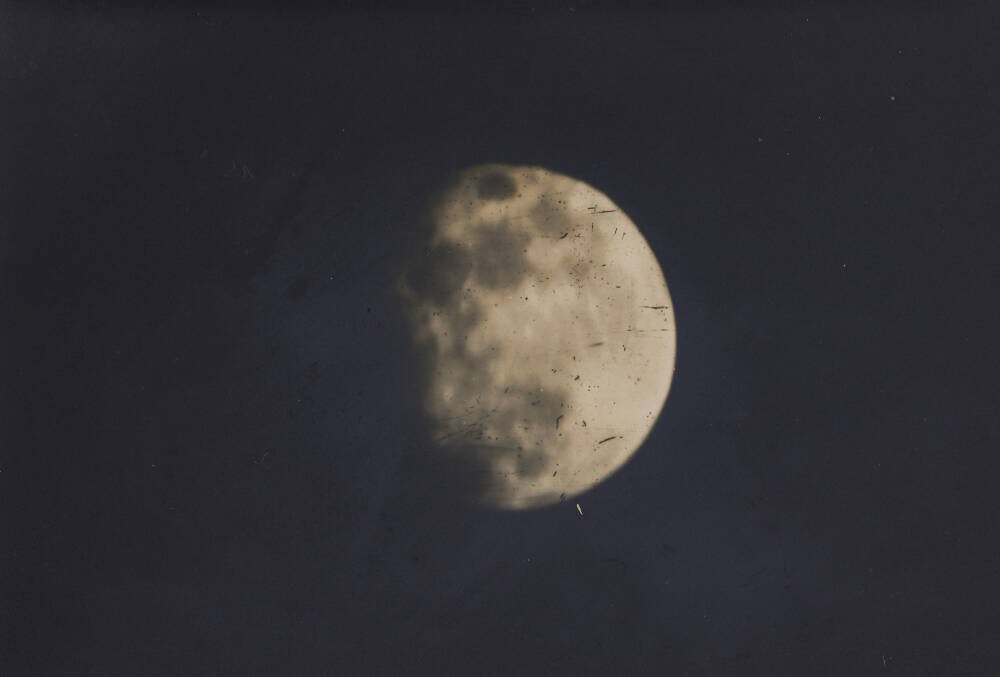 19th century photograph of the Moon