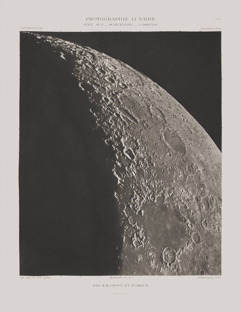 The Moon with Schickhard and Gassendi craters