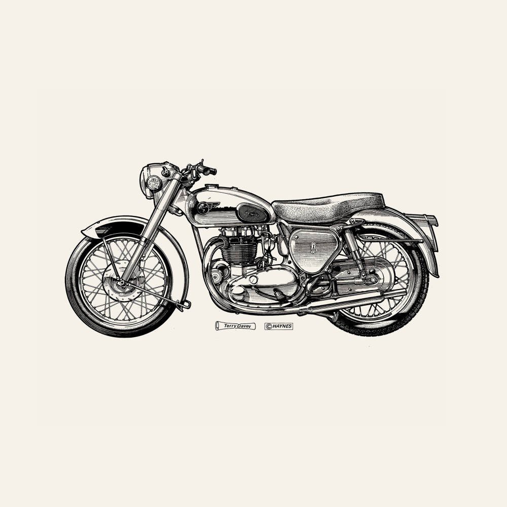 White Motorcycle Wallpaper Mural SurfaceView