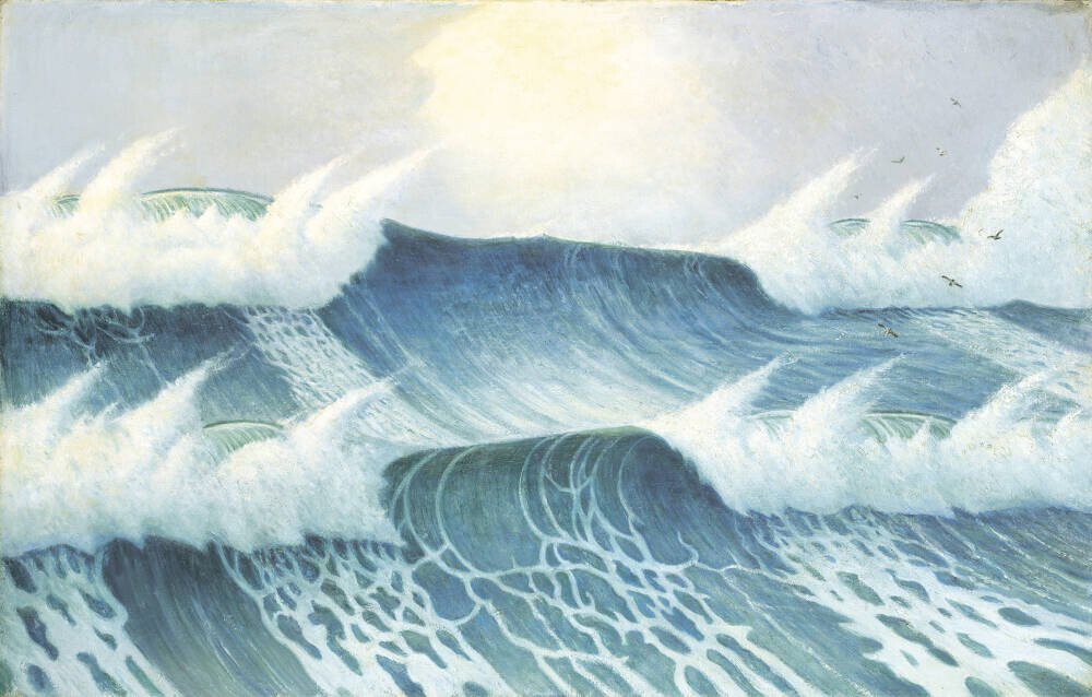 Seascape by Herbert Barnard John Everett