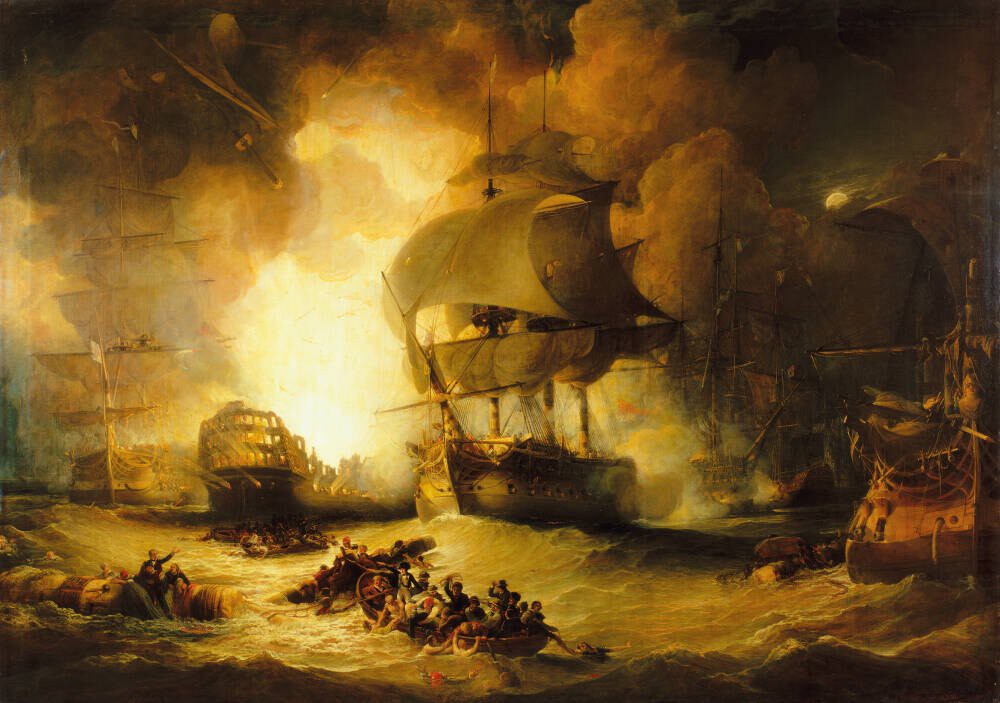 The Destruction Of 'L'orient' At The Battle Of The Nile†