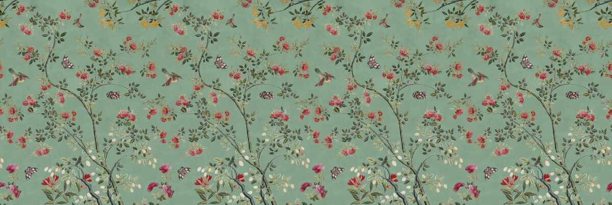 Camellia Chinoiserie Jade Green