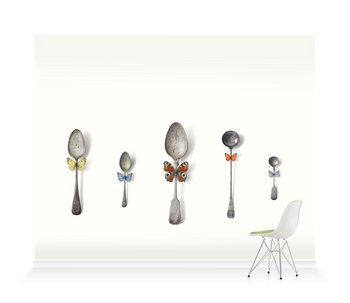 'Dandy Spoons' Wallpaper Mural