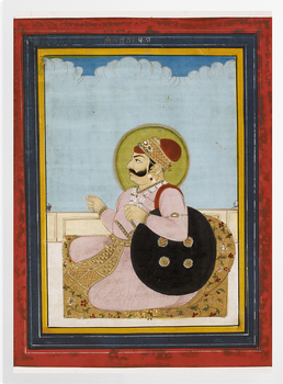 'Portrait of a Seated Raja' Art Prints