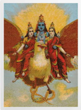 'Garuda-vahana-Vishnu' Art Prints