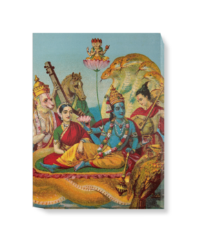 'Sesa-sai Vishnu' Canvas Wall Art