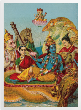 'Sesa-sai Vishnu' Art Prints