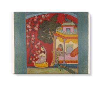 'Ramakali {ragini}, from a {Ragamala} series' Canvas Wall Art