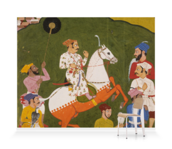 'Equestrian Portrait of Maharana Raj Singh I of Mewar' Wallpaper Mural