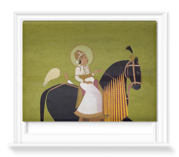 'Maharaja Sawai Pratap Singh Rides the Horse Dhajrao' Roller Blind