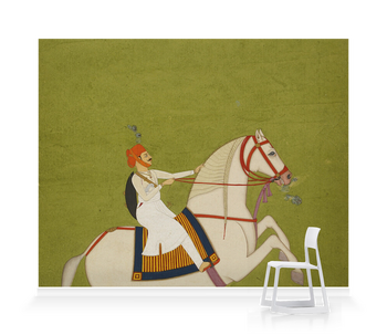 'Painting - Mounted Rajput' Wallpaper Mural
