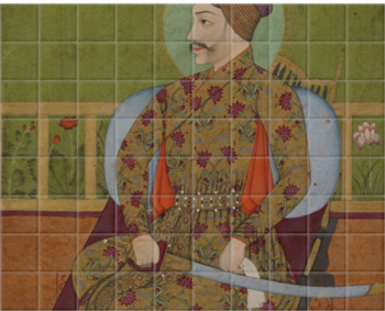 'Sultan Abdullah Qutubshah of Golconda I' Ceramic Tile Mural