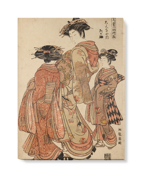 'The Courtesan Tagasode of Daimonji-ya' Canvas Wall Art