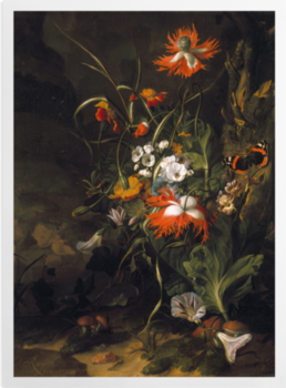 'A 'Forest Floor' Still Life of Flowers' Art Prints