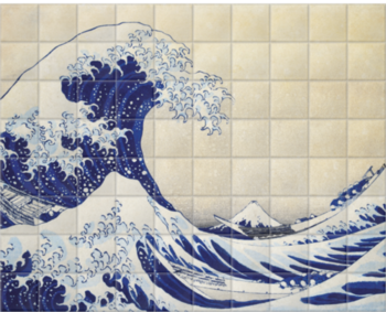 'The Great Wave' Ceramic tile murals