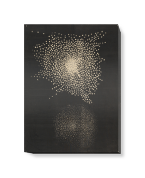 'Print of an original wall hanging, showing two star clusters, c.1850-1860' Canvas wall art