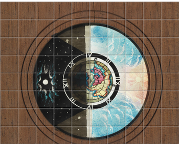 'The Elements of Astronomy and Geography Explained' Ceramic Tile Murals