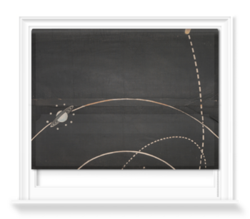 'Print of an original wall hanging, showing the Solar System, c.1850-1860' Roller Blinds