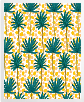 'Palm Trees and Dots II' Art Prints
