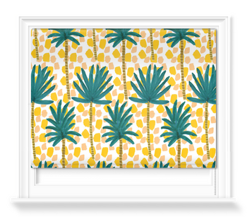 'Palm Trees and Dots II' Roller Blinds